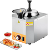 VEVOR Electric Cheese Dispenser with Pump, 2.4L Commercial Hot Fudge Warmer, Stainless Steel Heated Pump Dispenser, 86-230℉ Temp Adjustable Nacho Cheese Sauce Warmer, for Hot Fudge Cheese Caramel
