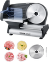 VEVOR Meat Slicer, 7.5 inch Electric Deli Food Slicer, 180W Meat Cutter with two Premium SUS420 Blades, 0-0.6 inch Adjustable Thickness, Food Slicer Machine for Meat, Hard Bread and Cheese, Home Use