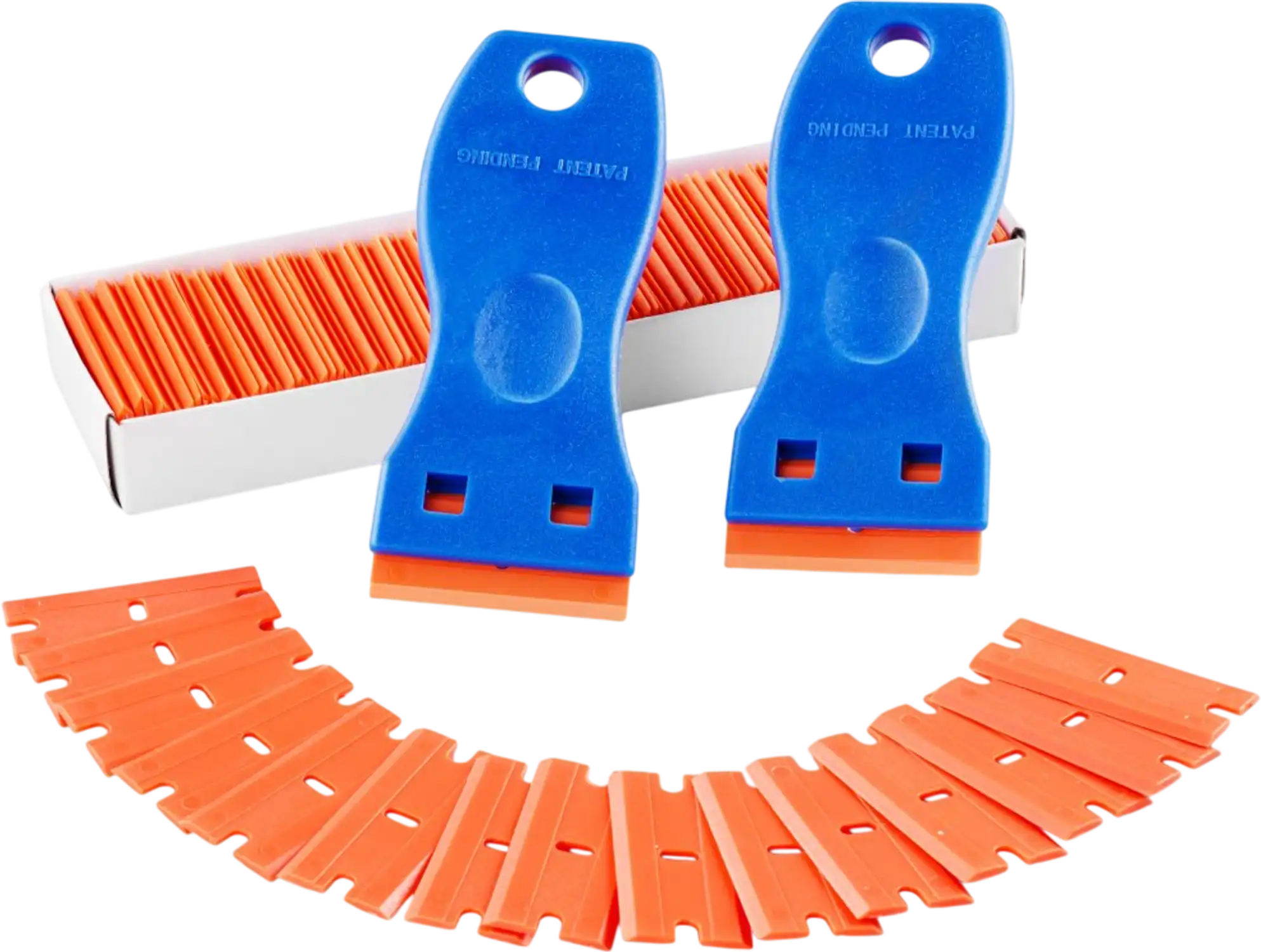 Vevor Blade Scraper Plastic Razor Blade Scraper Tool Set with 120 POM Blades New