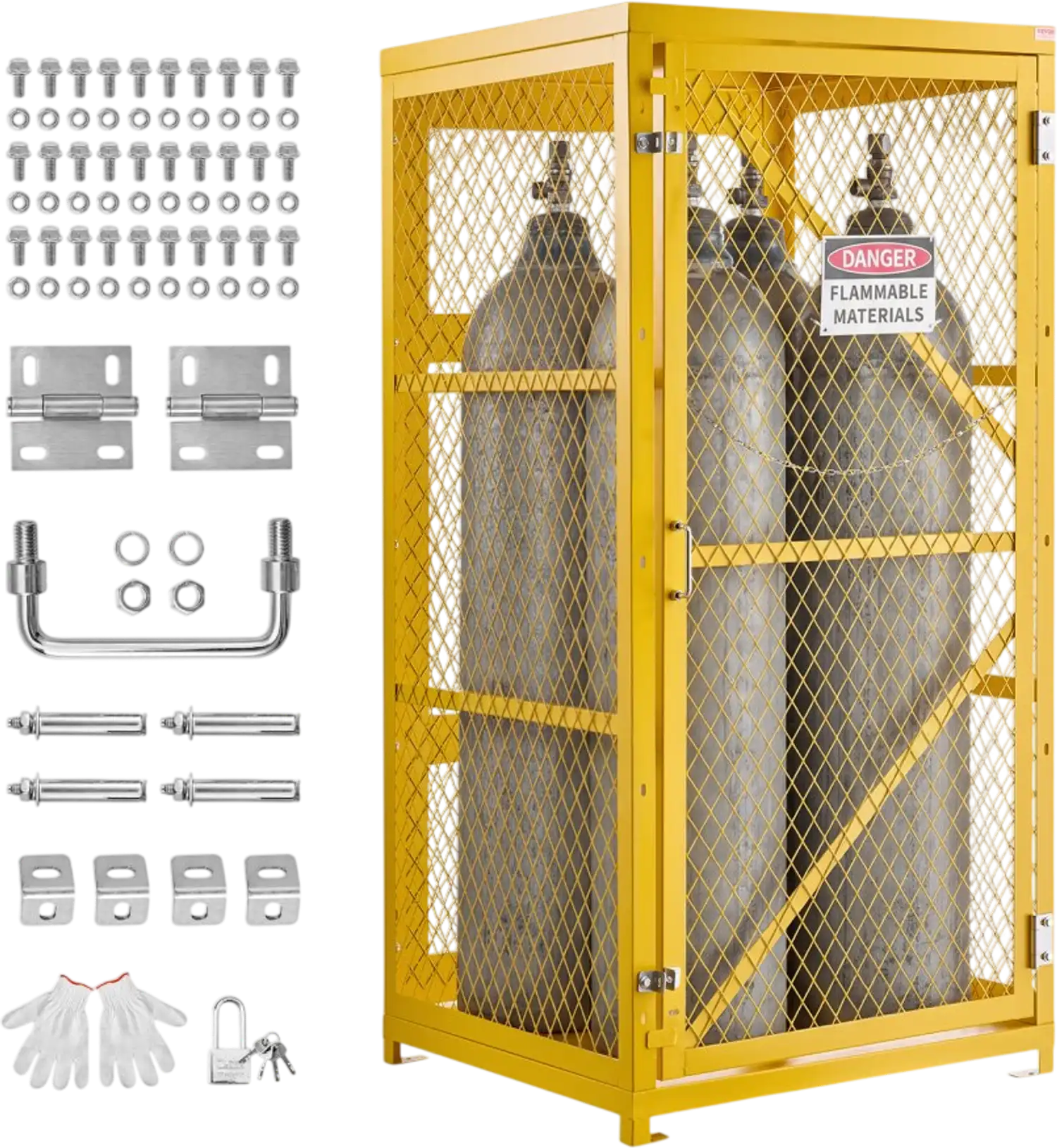 Vevor Cylinder Storage Cabinet Vertical Propane Storage Cage 31