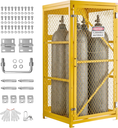 Vevor Cylinder Storage Cabinet Vertical Propane Storage Cage 31