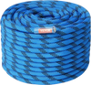 VEVOR 12.7mm Static Climbing Rope, 38M(125ft) Outdoor Rock Climbing Rope 30KN Breaking Tension, Fiber Rope with Steel Snap Hooks for Escape, Rappelling, Fire Rescue, Blue