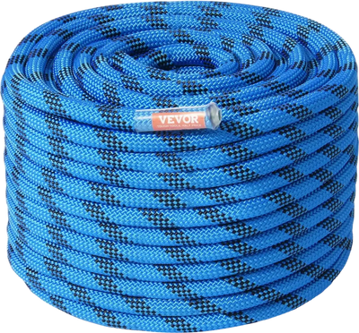 Vevor Static Rope 125' 12.7 mm Outdoor Rock Climbing Rope Blue New