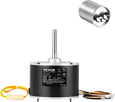 Vevor Condenser Fan Motor Replacement 1/10 HP 208-230V 1100 RPM New