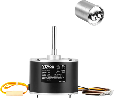 Vevor Condenser Fan Motor 1/6 HP 208-230V 1075 RPM Replacement New