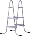 VEVOR Above Ground Pool Ladder, 2-Step Steel A-Frame Swimming Pool Stairs for 33 in High Wall, 300 lbs Capacity Entry/Exit Steps with Secure Non-Slip Sturdy Wide Step, Easy Setup Outdoor, Gray