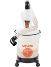 VEVOR Cyclone Dust Separator Kit, 5 Gallon Bucket 2 in O.D. Dust Collector, for Woodworking and Shop Wet/Dry Vacuums, with 3 ft PU Connection Hose, Elbow Adapter, Portable Casters, Translucent PP