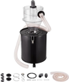 VEVOR Cyclone Dust Separator with Metal Tank, 4" Retrofit Cyclone Separator for Dust Collectors, ABS Dust Deputy With 2" Hole O.D. Connector & Hose for Wet/Dry Shop Vacuums, Fits 13.21 Gallon Tank