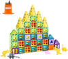 VEVOR Magnetic Tiles, 56 PCS Magnetic Animals Building Blocks for Kids, Magnet Building Set with 4 Dinosaurs, STEM Sensory Educational Construction Stacking Toys Gift for Toddlers Boys Girls Aged 3+