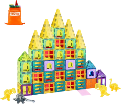 Vevor Magnetic Tiles 56-Piece Animals Building Set for Kids New