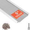 VEVOR Gutter Guard, 5 in Aluminum Gutter Cover with Stainless Steel Micro Mesh, Heavy-Duty 48ft Length, 0.04in Thick, Leaf Guard for Debris and Pine Needles, Easy DIY Install, Screws Included, 12 PCS