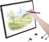 VEVOR Light Board, A3 LED Light Pad with 3 Level Dimmable Brightness, USB Powered Light Table for Tracing, Light Box for Diamond Painting, Animation, Sketching, Drawing, Stenciling, Artists (Black)