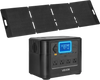 VEVOR Portable Power Station with 200W Solar Panel, 1800W Solar Generator Power Station, 1008Wh LiFePO4 Battery Backup with 9 Output Ports for for Home Emergency, Outdoor Camping, RV Travel