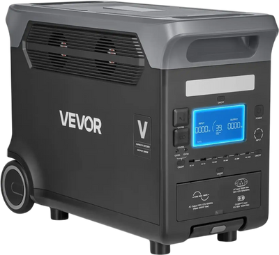 VEVOR Portable Power Station, 3000W Solar Generator Power Station, 3072Wh LiFePO4 Battery Backup with 15 Output Ports for for Home Emergency, Outdoor Camping, RV Travel (Solar Panel NOT Included)
