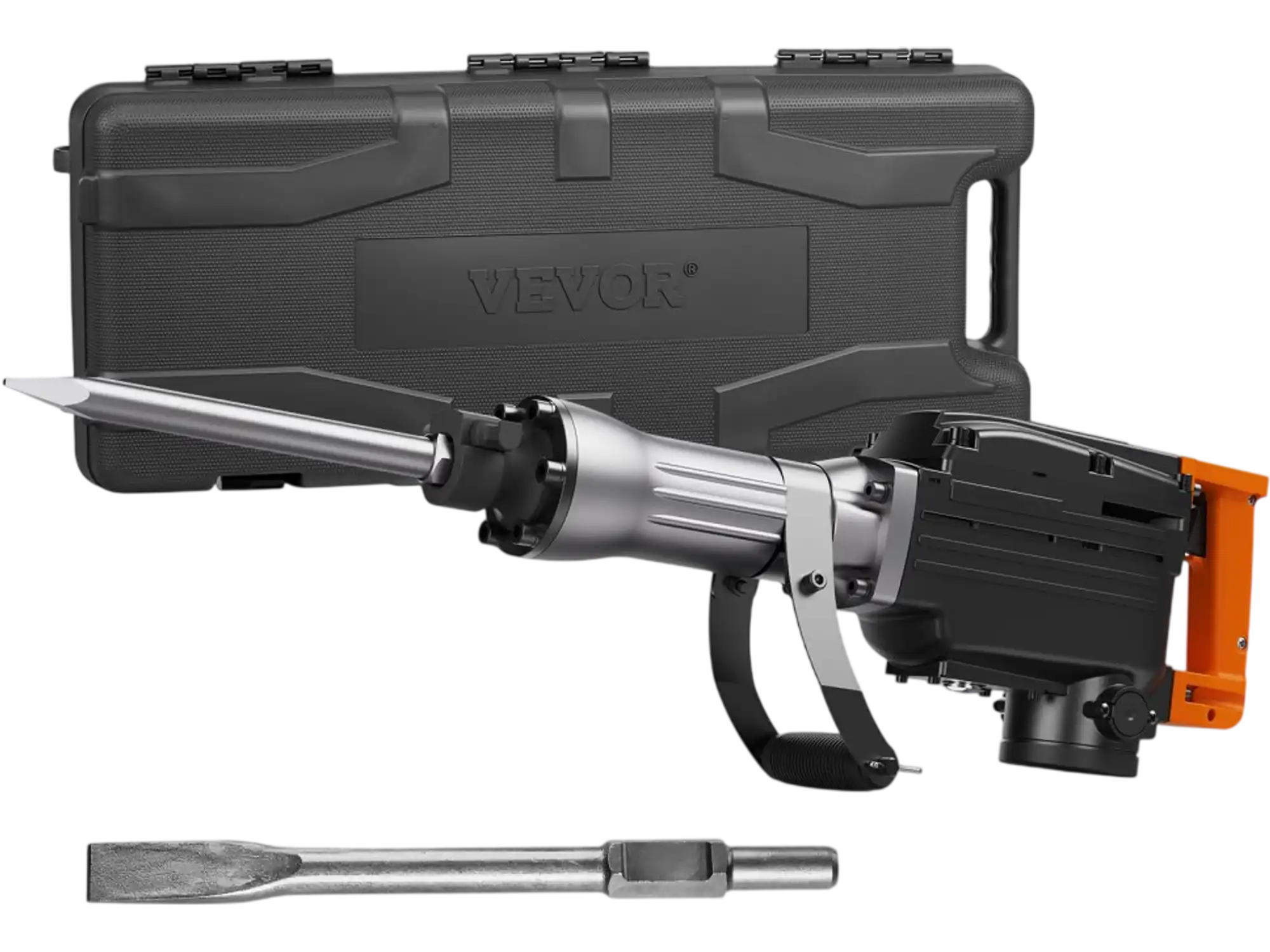 Vevor Demolition Hammer 2200W Electric Jackhammer Concrete Breaker with 2 Chisels & Case New
