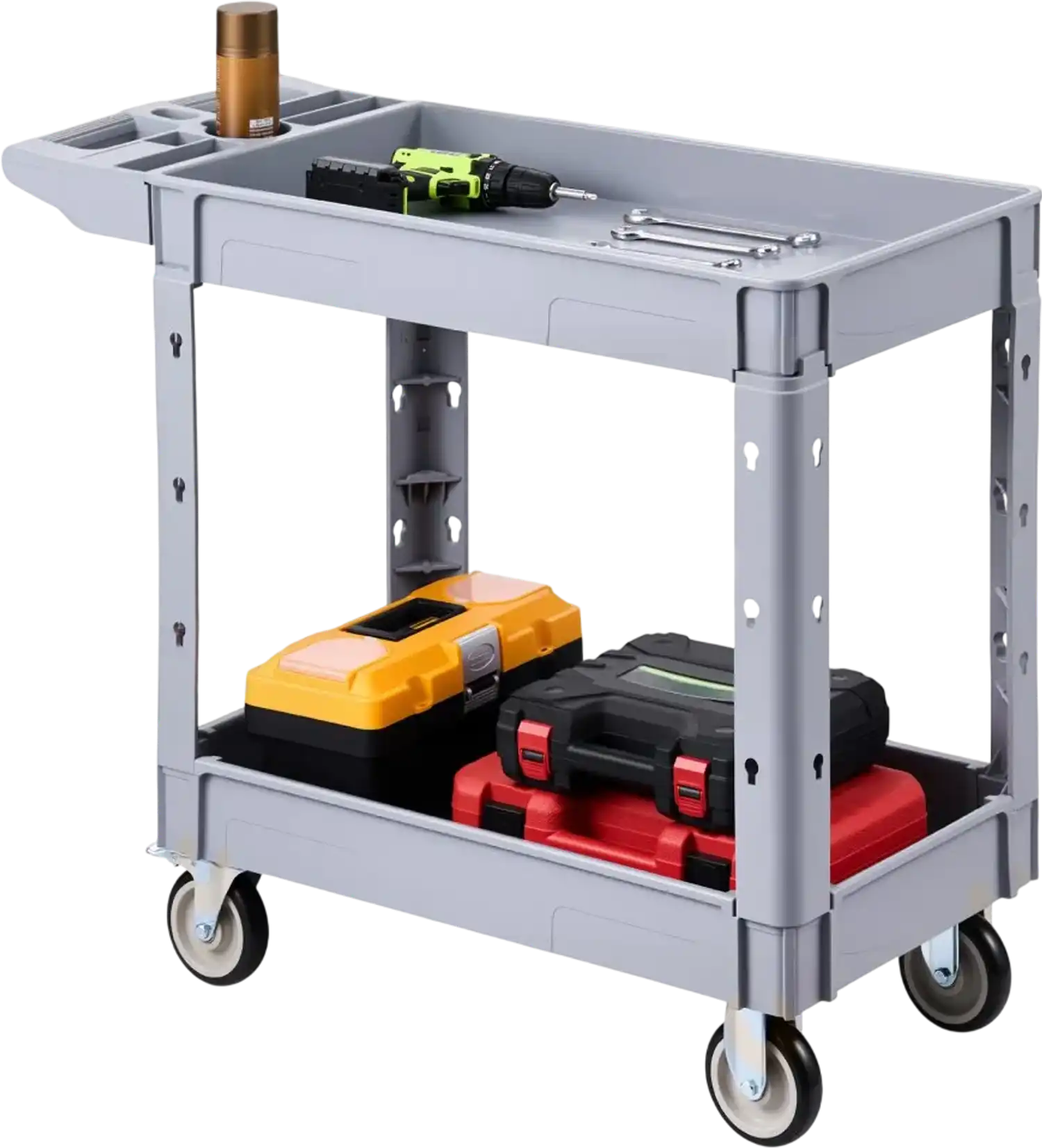 Vevor Utility Cart 2-Tier 550 lbs Heavy Duty Rolling Service Cart New