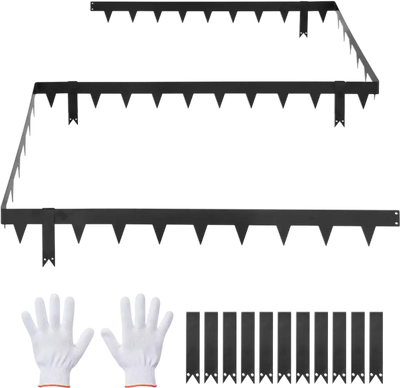 Vevor Metal Edging Galvanized Steel Landscape Edging 10-Pack 40 x 4.5