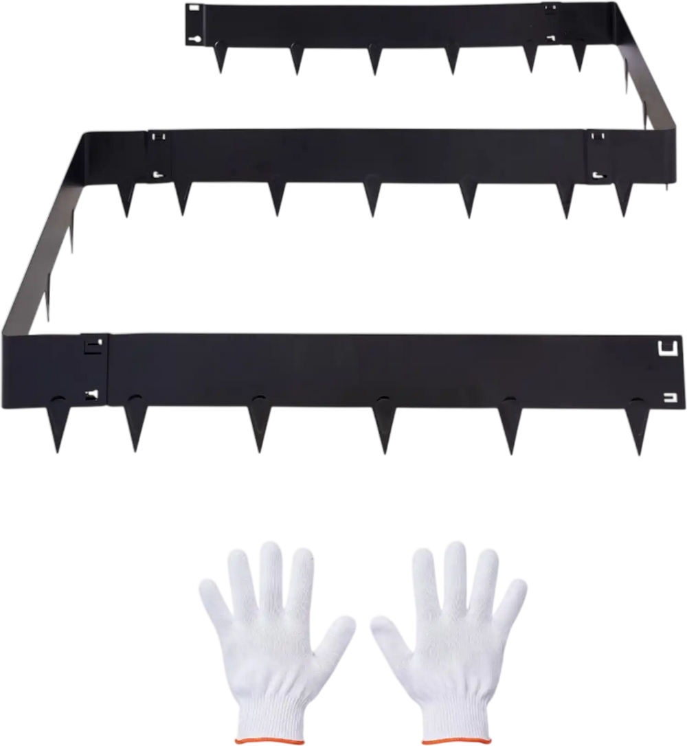 VEVOR Galvanized Steel Landscape Edging, 6-Pack 40 x 8.15 Inch Metal Edging for Landscaping with Gloves, Easy-to-Install, Heavy Duty Metal Garden Edge Border for Flower Bed, Yard Pathway