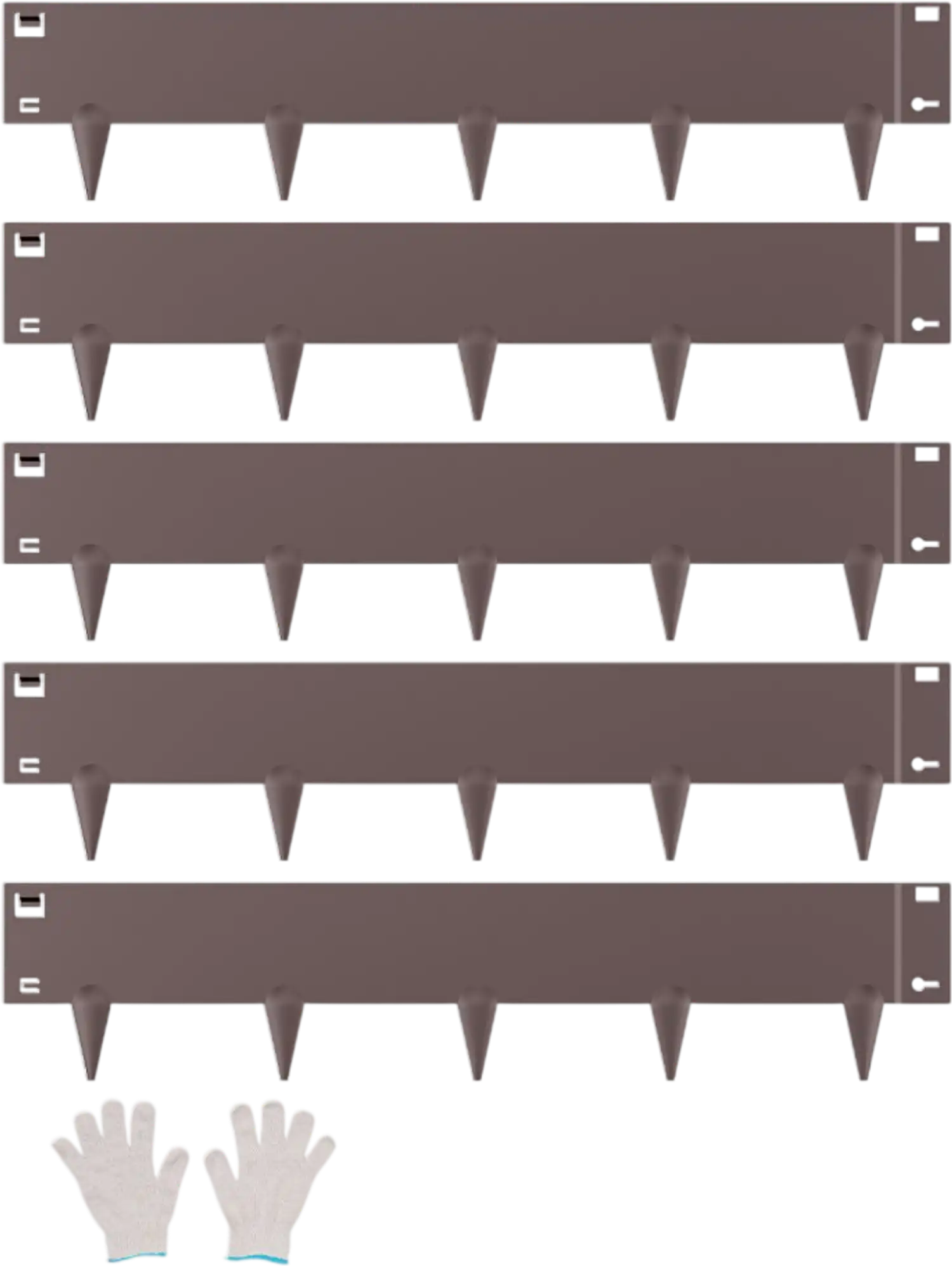 Vevor Landscape Edging Steel Garden Border 5-Pack 39