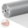 VEVOR Hardware Cloth 1/2 inch 24 inch x 25 ft 19 Gauge Chicken Wire Fence, Hot-Dip Galvanized After Welding Metal Wire Mesh Roll, Garden Plant Welded Fencing Roll Supports Poultry Netting Cage Fence