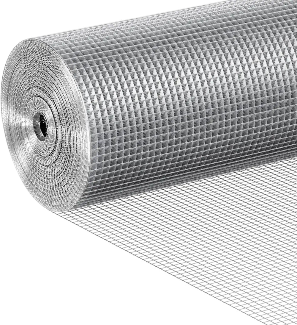 VEVOR Hardware Cloth 1/4 inch 36 inch x 100 ft 23 Gauge Chicken Wire Fence, Hot-Dip Galvanized After Welding Metal Wire Mesh Roll, Garden Plant Welded Fencing Roll Supports Poultry Netting Cage Fence