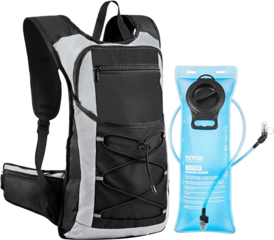 VEVOR Hydration Backpack, 15L Insulated Hydration Pack Backpack with 3L TPU Water Bladder, Hiking Water Backpack with Storage for Men Women, Hydro Water Daypack for Hiking Runnin Hiking Cycling Camping
