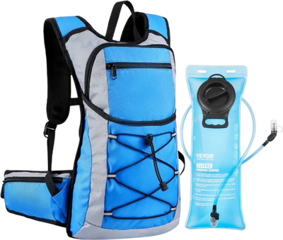 VEVOR Hydration Backpack, 15L Insulated Hydration Pack Backpack with 3L TPU Water Bladder, Hiking Water Backpack with Storage for Men Women, Hydro Water Daypack for Hiking Running Cycling Camping