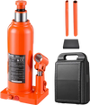 VEVOR Hydraulic Bottle Jack 4 Ton (8818.5 lbs) 7.64"-14.92" Lifting Range, for Midsize Sedan, Midsize SUV, Van, Auto Repair & House Lift, Multi-Directional Welded Jack with Carrying Case & Long Handle