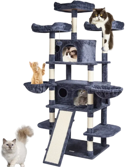 VEVOR Cat Tree for Indoor Cats, 68.5