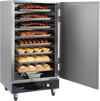 VEVOR Electric Hot Box Food Warmer, 8-Tier Commercial Warming Cabinet with Water Tray, Single-Door and Adjustable Shelves, Stainless Steel Food Warmer Cabinet, for Restaurant, Kitchen, Pizza, Chicken