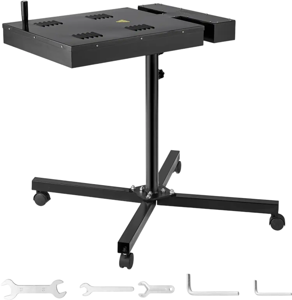VEVOR Pro Flash Dryer 18x18 inch, Upgrade 2000W Electrical Control Box Flash Dryer for Screen Printing Machine with Height Adjustable Stand, 360° Rotation, X-Shaped Base, Steel T-Shirt Curing Machine