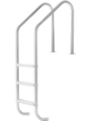 VEVOR Swimming Pool Ladder, 3-Step Double Handrails Stairs with Non-slip Heavy Duty Steps, Stainless Steel Load Capacity 265 lbs, for 48-54 In Inground Pools of Any Decking Surface Indoor & Outdoor