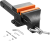 VEVOR Truck Hitch Vise, 6" Jaw Width, Heavy Duty Ductile Iron Bench Vise with Anvil, 1 Pair Magnetic Jaw Pads, Pin, 3.54" Throat Depth, 5.6" Max Jaw Opening, Multi-Purpose, for Truck Trailer Receiver