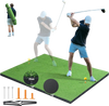 VEVOR Golf Hitting Mat, 5x4ft Artificial Turf Golf Hitting Mat, Golf Hitting Training Aids with 6 Golf Tees, Golf Practice Hitting Mat for Backyard Driving Indoor Outdoor Training