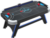 VEVOR 72" Air Hockey Table with LED Lights & Electronic Scorer, for Family Game Room, Basements and Home, Air Powered Hockey Arcade Game Table Set with High-powered Blower, Stable Leg