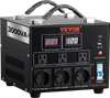 VEVOR Power Converter, 3000W, Durable Step Up/Down Unit, Switches between 110V and 220V, Includes US and EU Outlets plus 5V USB, CE Approved