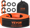 VEVOR Heavy Duty Tow Strap Recovery Kit 3 in x 30 ft (MBS-36,000 lbs) Tree Saver Winch Strap, Triple Reinforced Loop & Protective Sleeves & Storage Bag, 3/4" D-Ring Shackles, for Truck Jeep SUV ATV
