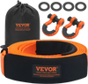 VEVOR Heavy Duty Tow Strap Recovery Kit 3" x 20 ft (MBS-36,000 lbs) Tree Saver Winch Strap, Triple Reinforced Loop & Protective Sleeves & Storage Bag , 3/4" D-Ring Shackles, for Truck Jeep SUV ATV