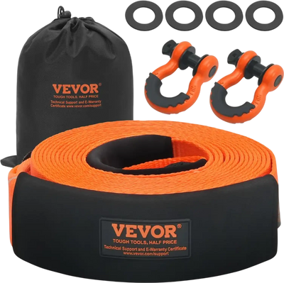 VEVOR Heavy Duty Tow Strap Recovery Kit 3