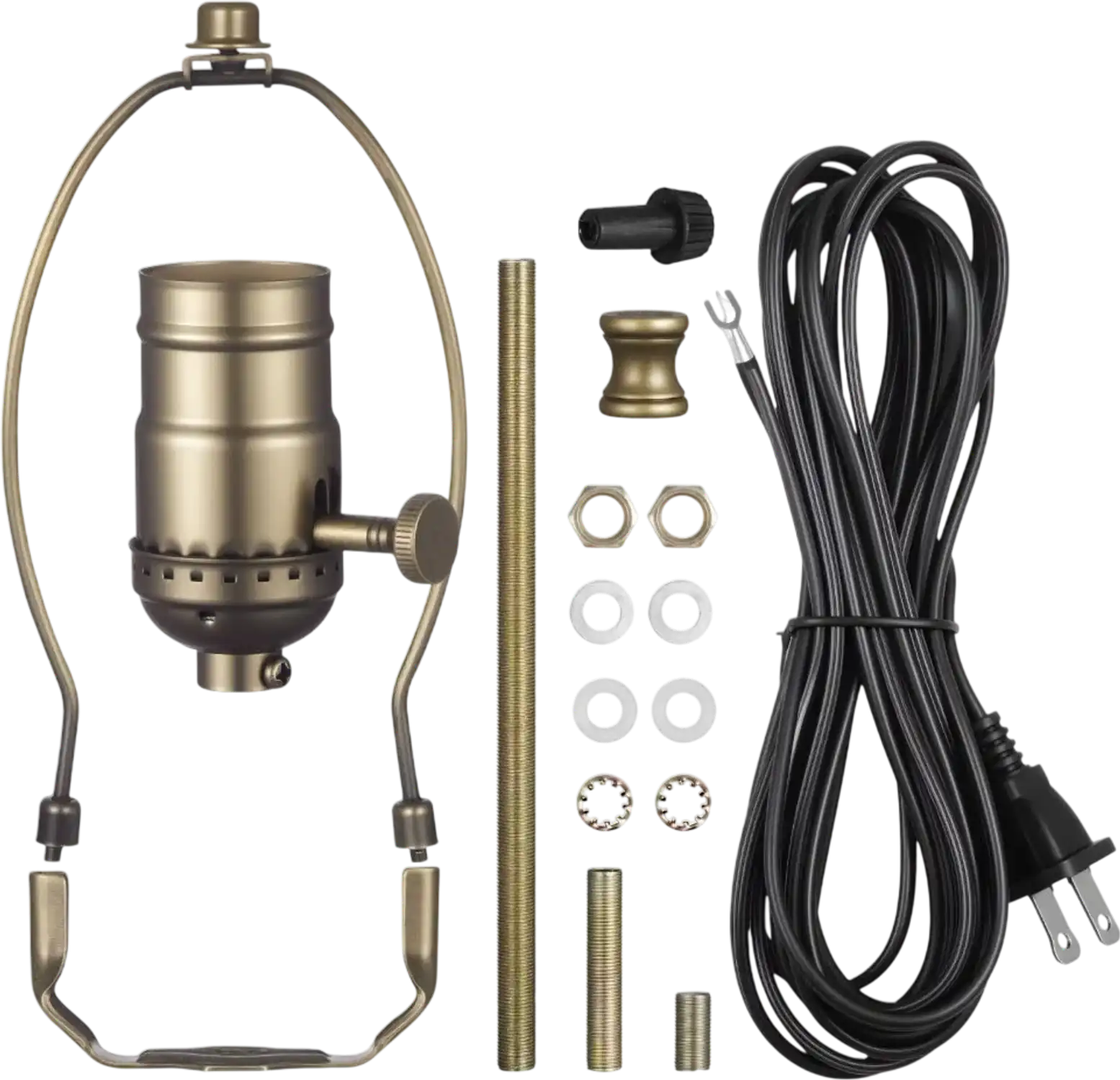 Vevor Lamp Rewire Kit E26 Socket with 12' Cord Antique Bronze New