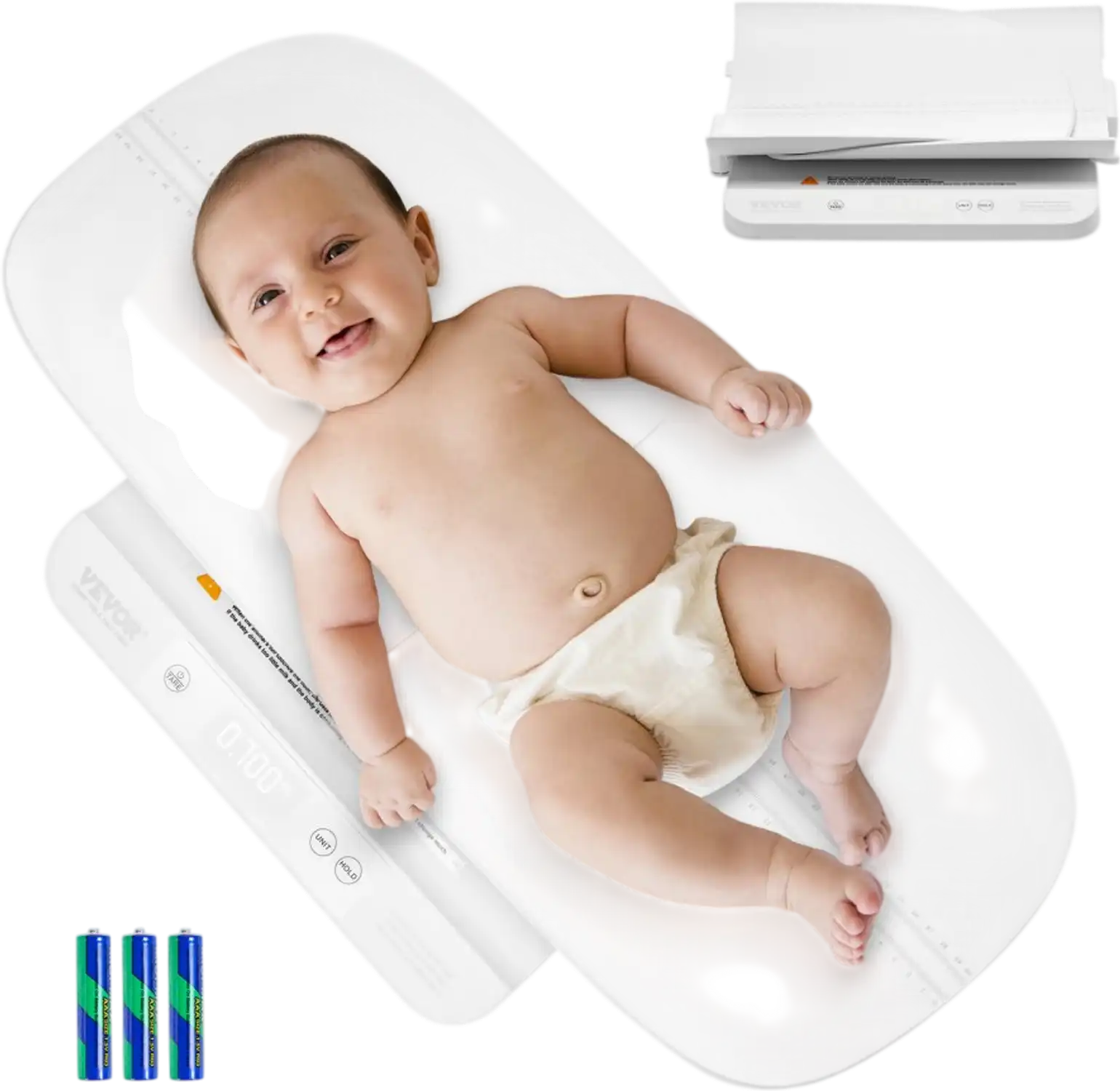 Vevor Baby Scale 2-in-1 Infant Weight Scale with Detachable Tray 66 lbs New