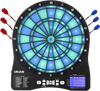 VEVOR Electronic Dart Board, LED-Illuminated Target Dartboard with 48 Games & 500+ Variations, Includes 6 Dart Shafts with Flights & 50 Soft Tips, Cricket Scoring LCD Screen - Supports Up to 8 Players