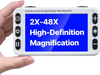 VEVOR Portable Digital Magnifier, 5-inch HD Electronic Video Magnifier for Low Version, 2X - 48X Electronic Reading Aid with 13MP Near & Far Dual Lens, 26 Color Mode, AV/HDMI Output & Foldable Handle