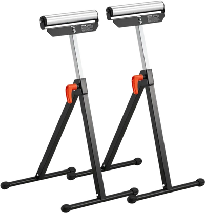 Vevor Roller Stand 2-Pack Folding Table Saw Outfeed Support New