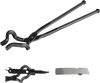 VEVOR Blacksmith Tongs, 18” Z V-Bit Tongs, Carbon Steel Forge Tongs with A3 Steel Rivets, for Knife Blades, Long Pieces, Circular Forgings, for Beginner and Seasoned Blacksmiths and Bladesmiths