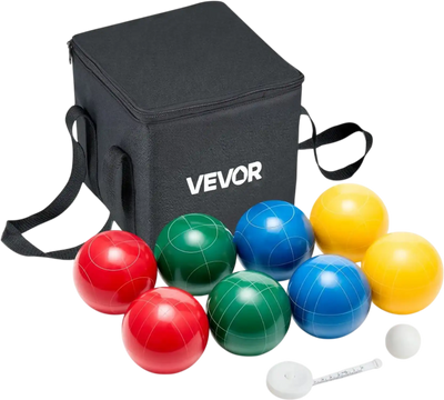 Vevor Bocce Ball Set 107 mm 8-Ball Resin Outdoor Game New