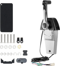 VEVOR Boat Throttle Control, 704-48205-P1 Top-Mounted Outboard Remote Control Box for Yamaha 4-Stroke, Marine Throttle Control Box with Power Trim Switch and 4.6 ft Harness with 5 Pin Connector