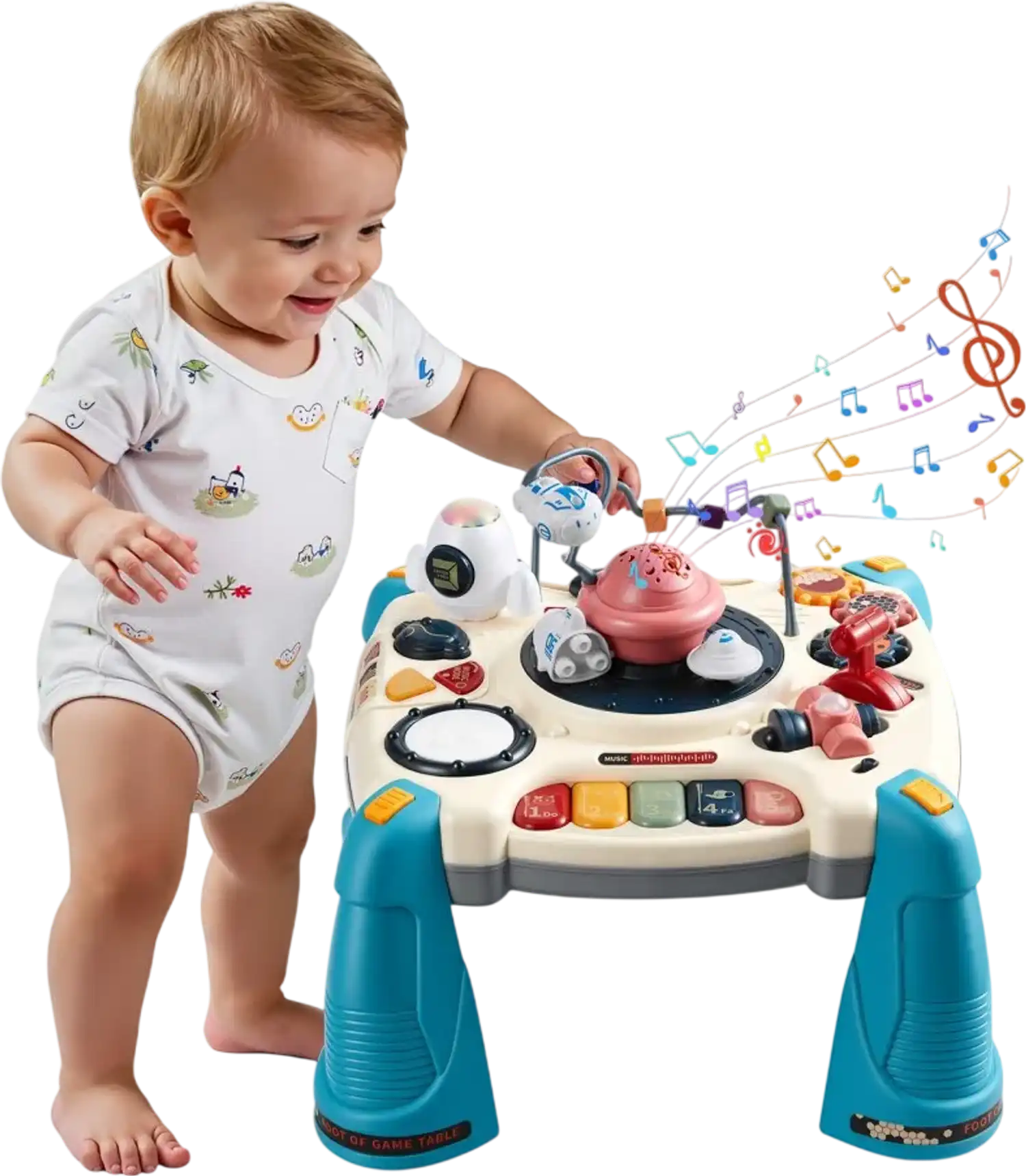 Vevor Learning Table Spacecraft Musical Activity Desk with Star Projector New