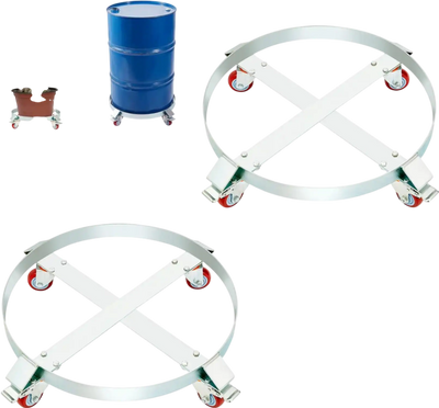 Vevor Drum Dolly 2-Pc 55 Gallon Heavy-Duty 1000 lbs Barrel Dolly Cart New