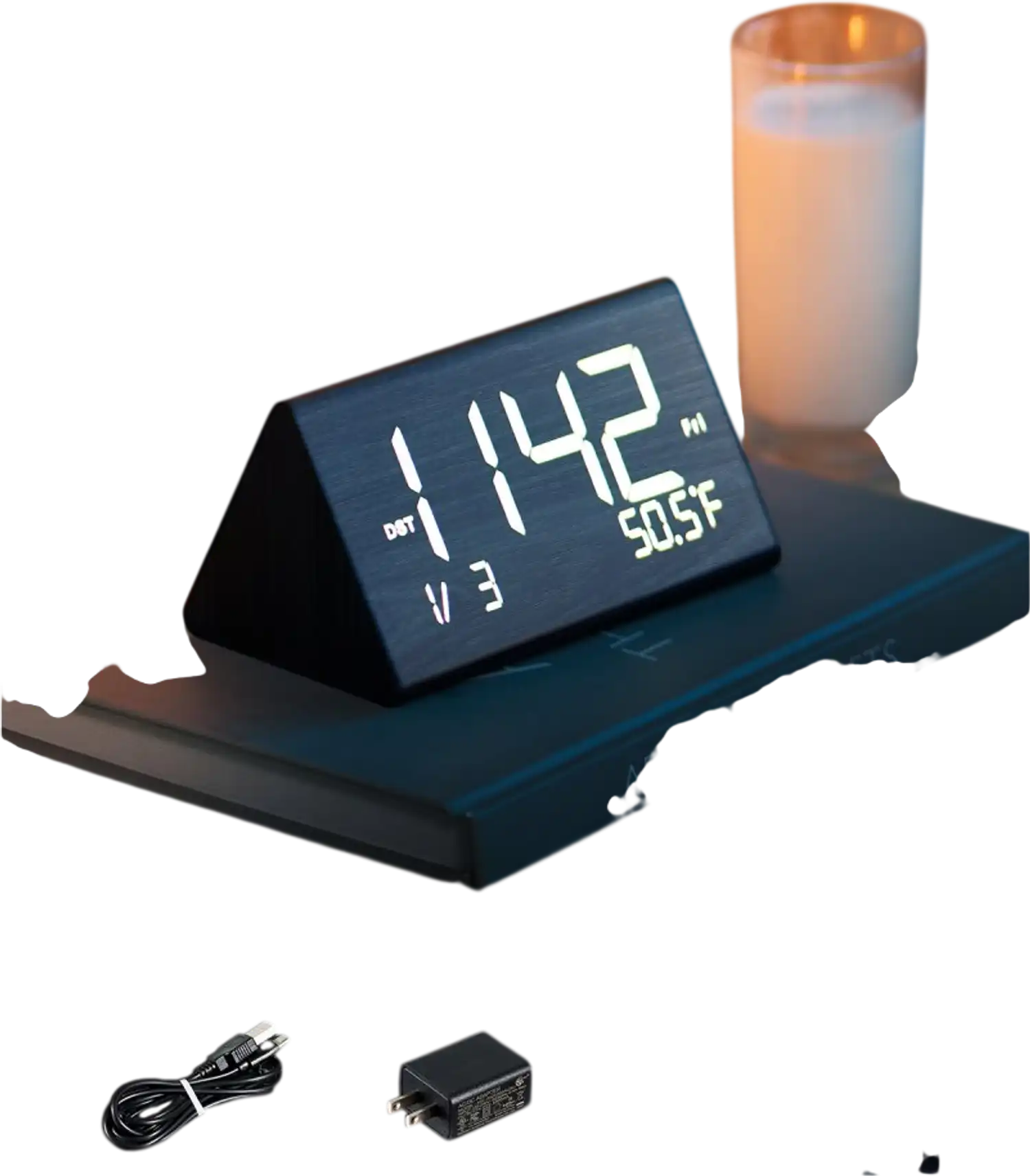 Vevor Alarm Clock Digital Wood Desk Clock with Dual Alarm New